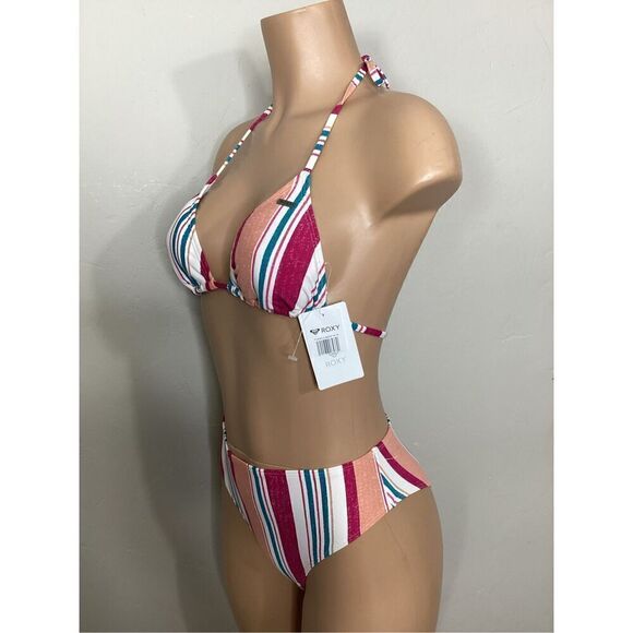 New. ROXY stripe bikini set. M-top/S-bottom.  . Retails $119 - Picture 6 of 9